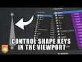 Speed Up Your Workflow - Control Shape Keys in the Viewport Quick Blender Tips