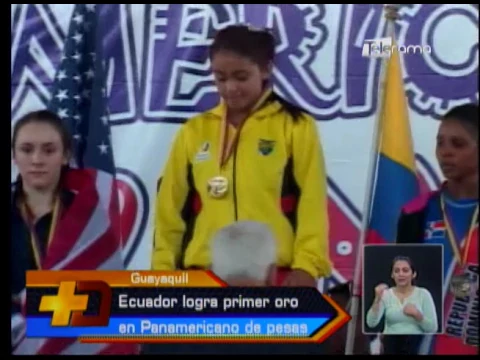 Ecuador logra primer oro en Panamericano de pesas