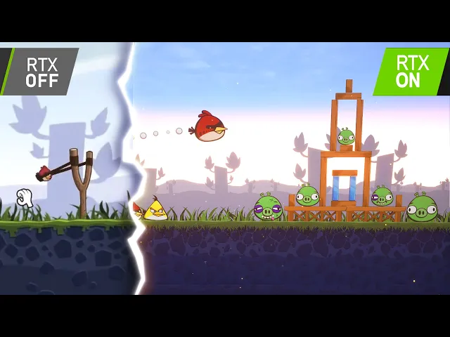 Angry Birds but RTX is ON