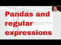Finding text patterns in Pandas with regular expressions