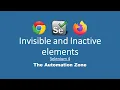 Invisible and Inactive elements - Selenium Tutorials