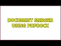 Document Merger using PhpDocX