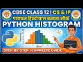 CBSE Class 12 CS IP Python Histogram Step-by-Step Matplotlib Complete Guide