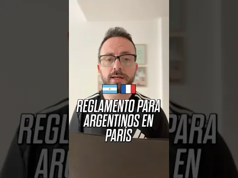 Reglamento para Argentinos en París. Si conoces a alguien que vive allá pasale este vídeo