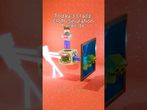 CLOTH SIMULATION - The Monster School: A New Lesson