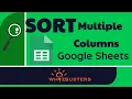 SORT Multiple Columns explained with examples in Google Sheets