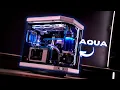 Aquaman PC HYTE Y70 Panda Custom Loop Water Cooling Build RTX 4090 Ryzen 9 7950X3D