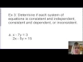 Algebra 1 Lesson 67 Solving and Classifying Special Systems of Linear Equations