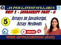 Chapter 2 JavaScript Part 2 Arrays in JavaScript Array Methods in JavaScript Explained