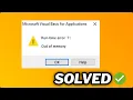 FIXED Runtime error 7 Out of memory in Windows