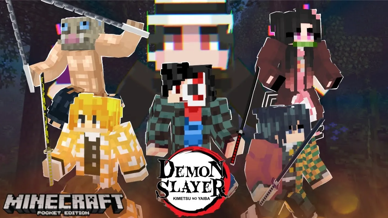 Naging DEMON SLAYER ako sa MINECRAFT PE