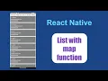 React native tutorial in hindi List with map function