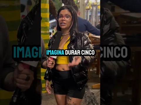 Ela disse que os homens não estão durando nem 5 minutos 😂😳