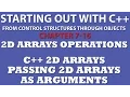 C Programming Challenge 7-16 2 Dimensional Array Operations