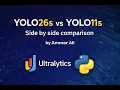 YOLO26 vs YOLO11 Model Comparison Ultralytics