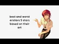 best and worst enstars 5 stars based off the art