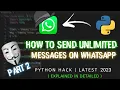 Create a bot which can send unlimited random messages on whatsapp Prank with your friends