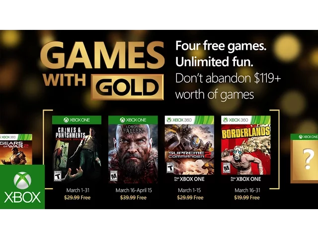 Xbox - March Games with Gold