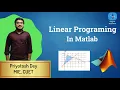 Linear Programming Problem Solve by MATLAB Platform of Bangladesh