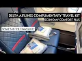 COMPLIMENTARY TRAVEL KIT Delta Airlines ECONOMY COMFORT PLUS Long Haul Flights USA To Europe
