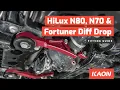 Arm Style Diff Drop Kit to suit Toyota HiLux N80 N70 Fortuner Fitting Installation Guide