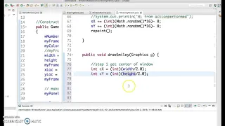 Java I Smiley Face in window