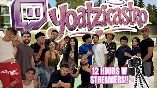 I SPENT 12HRS IN A STREAMER HOUSE!! | Yoatzi