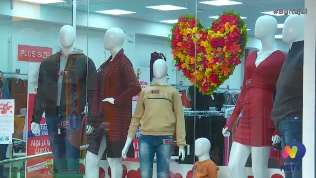 Comerciantes estão otimistas com as vendas para o dia dos namorados