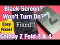 Galaxy Z Fold 3 4 Black Screen Won t Turn On Easy Fixes