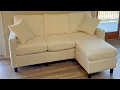 Super Comfy Couch Review KKL Sectional Sofa Convertible Couch with Movable Chaise Storage Ottoman