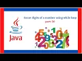 Count digits of a number using while loop part-30