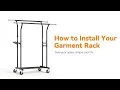 Installation of YGleeao Heavy Duty Clothes Rack