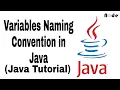 6 - Variables Naming Convention Rules of naming variables in Java Java Full Course