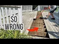 Remodeling This Old Deck HUGE Transformation