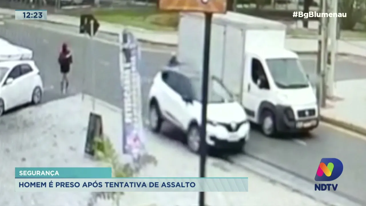 Homem é preso em Blumenau após tentativa de assalto