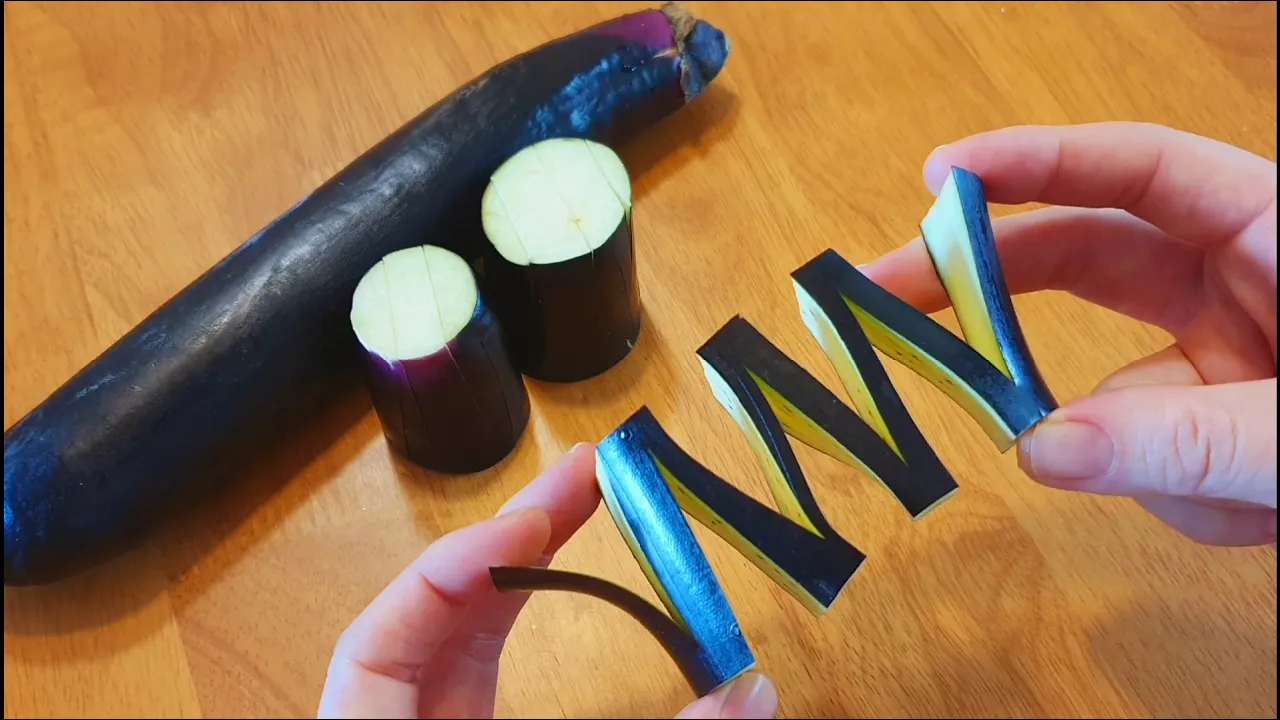 지그재그 가지 오븐 구이