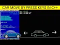 Car Move by pressing keys in C programing Object move by keys in C PROGRAMMING C Programing