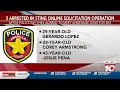 Amarillo police arrest 3 suspects for online solicitation of a minor