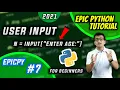 Hindi User Input in Python for Beginners 2021 Epic Python Tutorials CONQUER WORLD