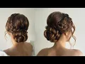 Low bun with braid Hairstyle tutorial