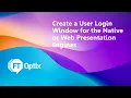 Create a User Login Window in FactoryTalk Optix