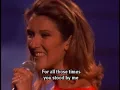Because You Loved Me-Celine Dion live (with Lyrics - SD Version)   Theme from "Up Close & Personal"