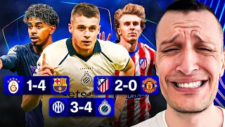 ATLETICO MADRID 2-0 MAN UNITED | INTER 3-4 CLUB BRUGGE | BARCELONA DOMINATE AGAIN!