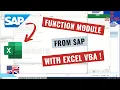 Call Function Module from SAP with Excel VBA english