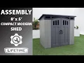 Lifetime 8 x 5 Compact Modern Shed Lifetime Assembly
