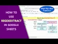 Google Sheets REGEXEXTRACT Function Extract Text Example Spreadsheet Tutorial