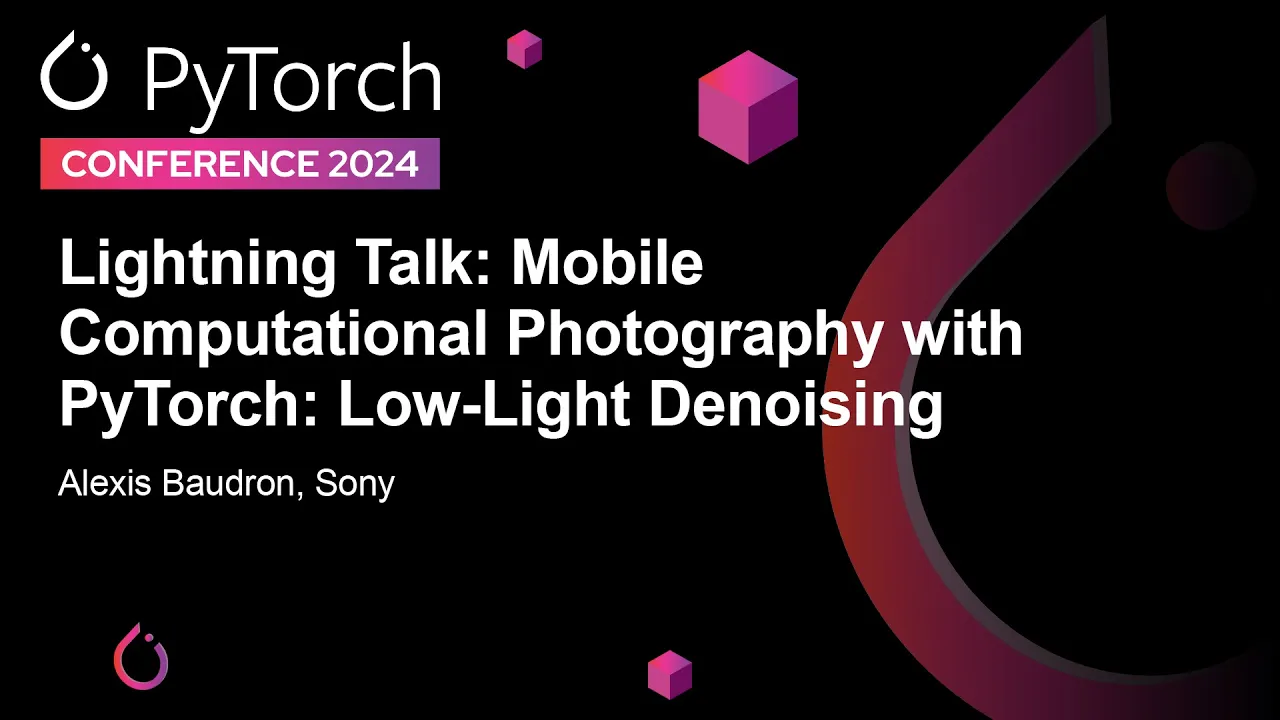 Image from Mobile Computational Photography with PyTorch: Low-Light Denoising