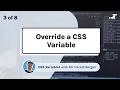 How to override a CSS variable Custom property