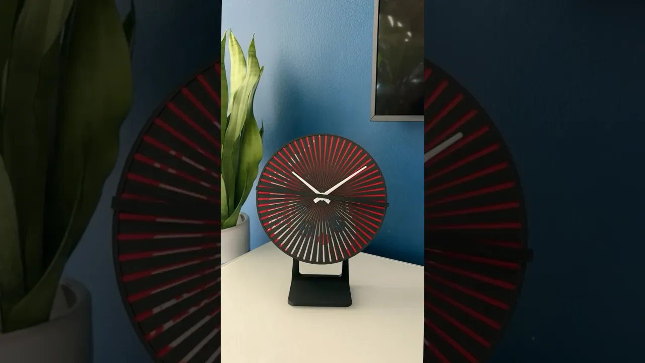 Human Walking Scanimation Clock Face video thumbnail