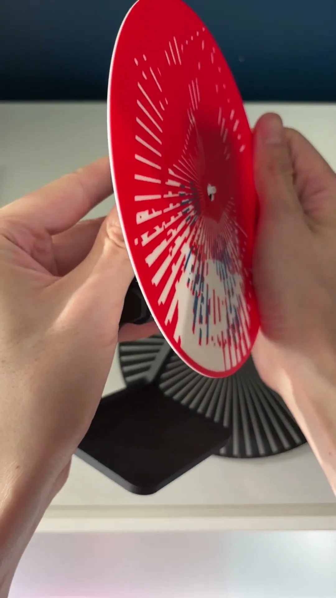 Human Walking Scanimation Clock Face